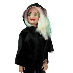 Disney Old Hag Witch Doll by Bikin 11.5" 1980s Snow White and the 7 Dwarfs